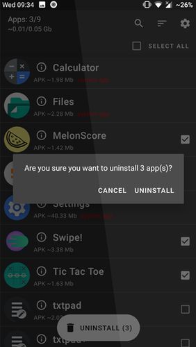 UnApp - Deinstalliere mehrere Apps 