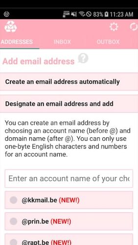 Instant Email Address - Mehrzweck-E-Mail 