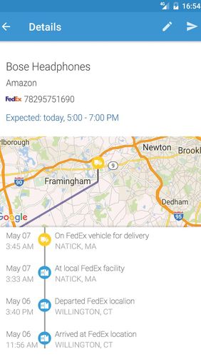 ParcelTrack: Paket-Tracker für FedEx, UPS, USPS 