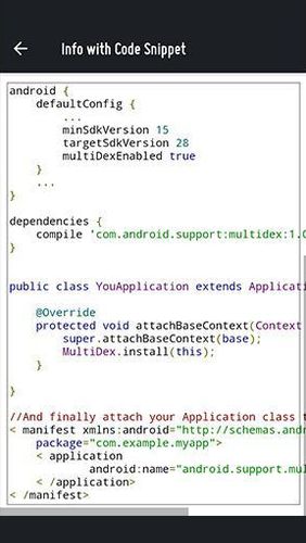 Optionen und Einstellungen: Code-Fragmente. Android und iOS