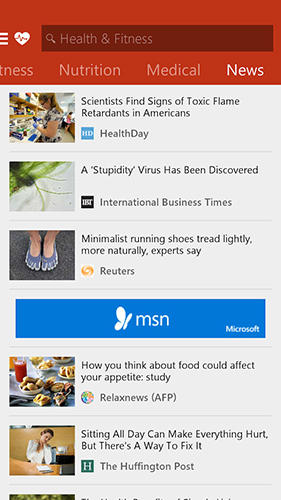 MSN Gesundheit und Fitness