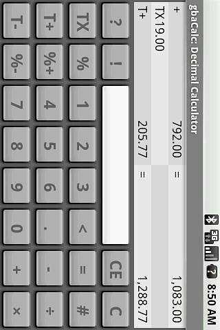 GbaCalc Dezimal-Taschenrechner