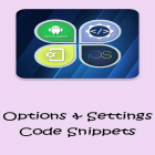 Optionen und Einstellungen: Code-Fragmente. Android und iOS für Android kostenlos herunterladen.