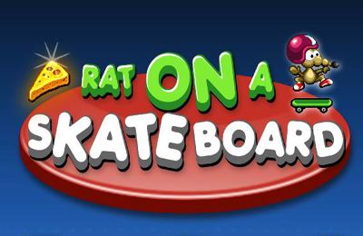 Ratte auf Skateboard