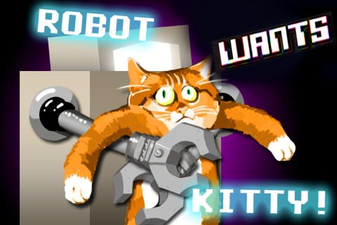 Roboter sucht eine Katze