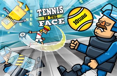 Tennis ins Gesicht