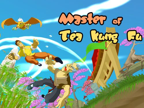 Meister des Kung Fu mit Tee