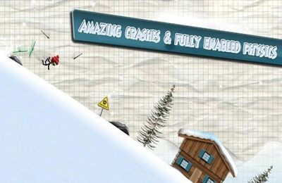 Strichmännchen Skirennen