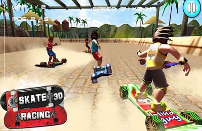 Skate Rennen 3D (Kostenlose Rennenspiele)