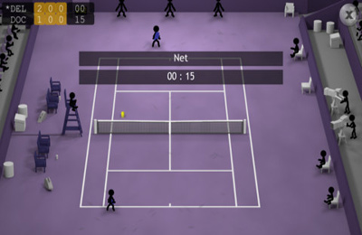 Strichmännchen-Tennis
