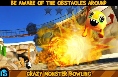 Bowling mit verrückten Monster