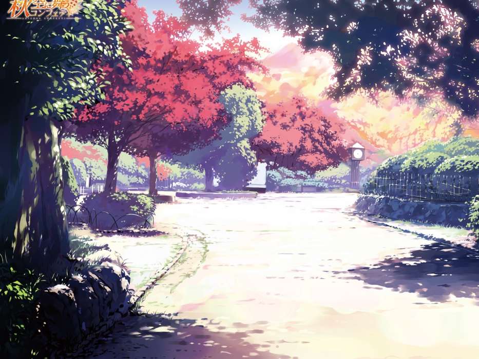 Anime,Landschaft,Bäume