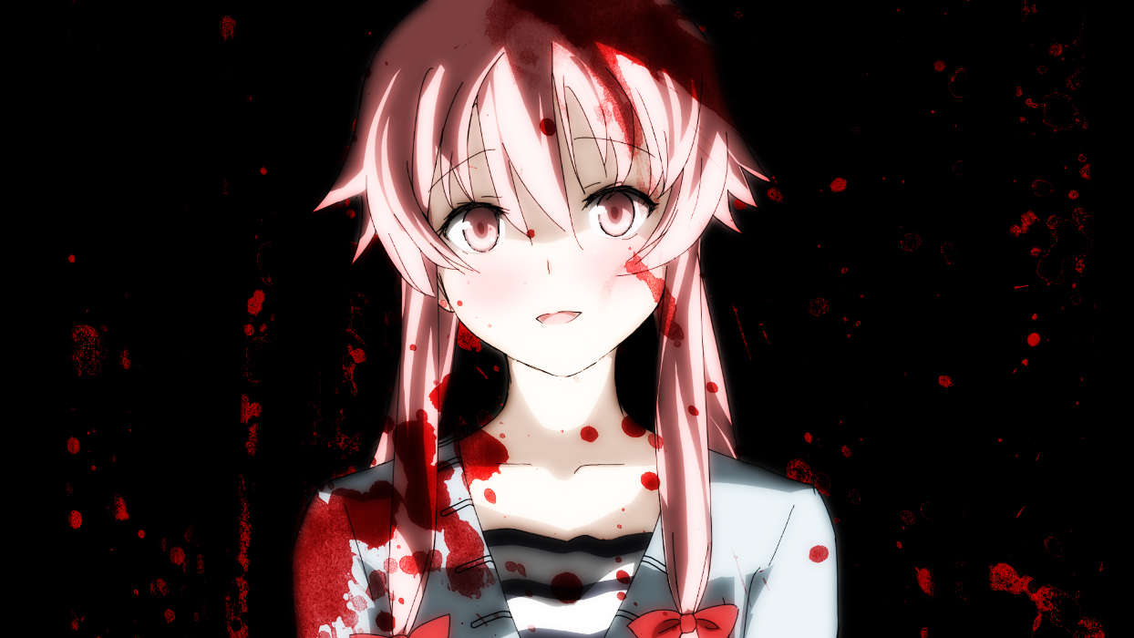 Anime,Mädchen,Blut