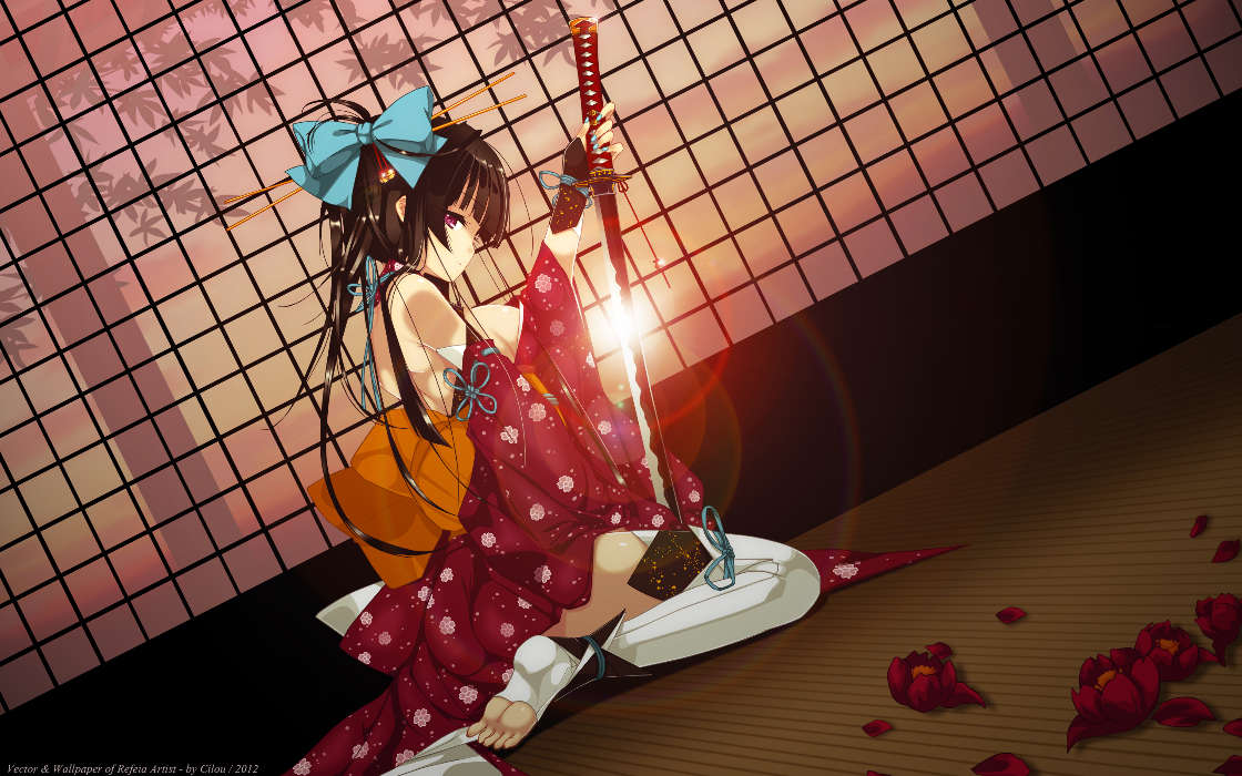 Anime,Mädchen,Swords