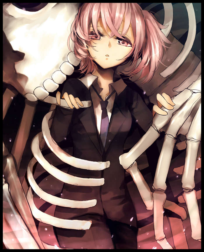 Anime,Mädchen,Skelette