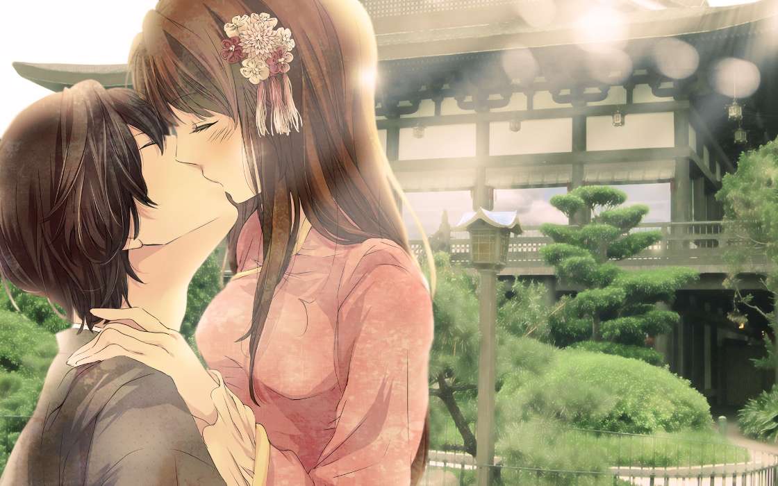Anime,Liebe,Küsse