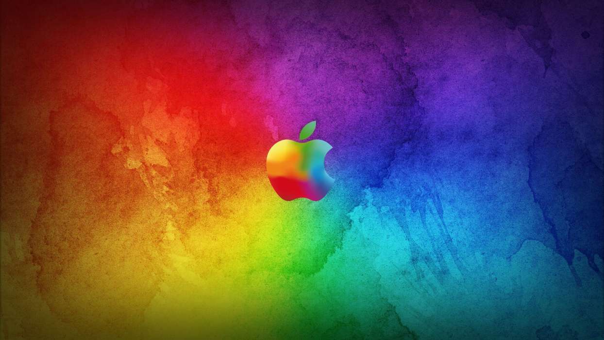 Marken,Hintergrund,Logos,Apple-,Regenbogen
