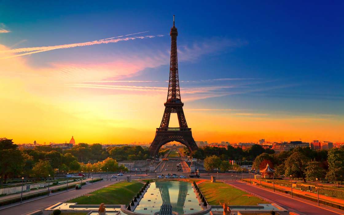 Städte,Architektur,Paris,Eiffelturm,Landschaft