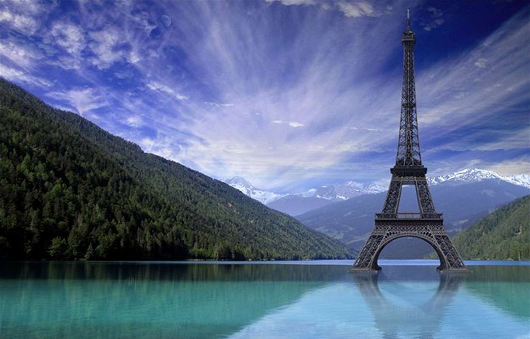 Landschaft,Sky,Sea,Architektur,Eiffelturm
