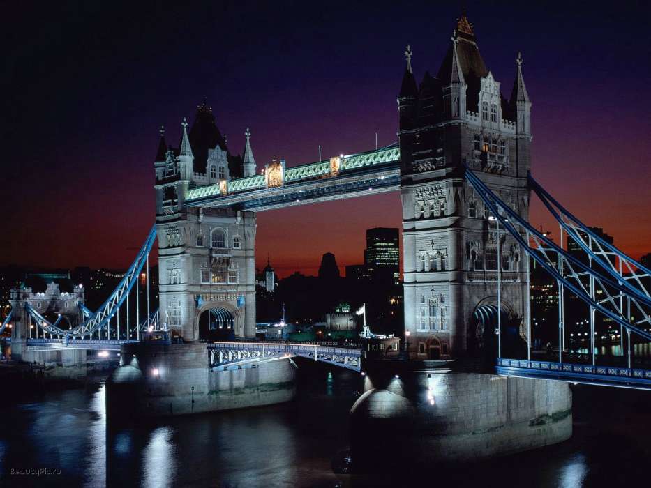 Übernachtung,Architektur,London,Landschaft,Städte,Flüsse,Bridges