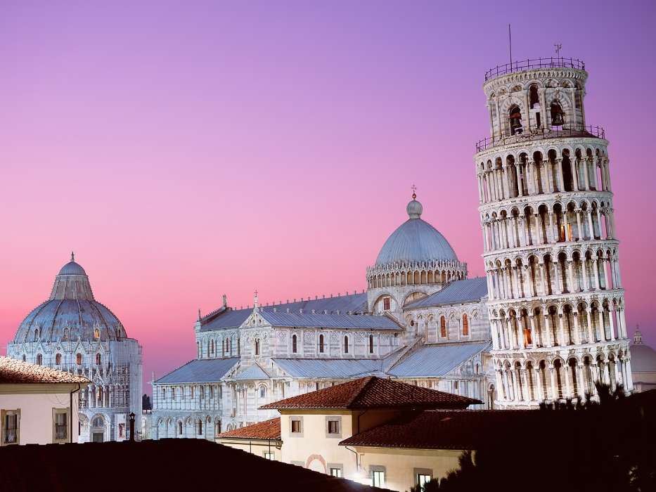 Landschaft,Städte,Architektur,Schiefer Turm von Pisa