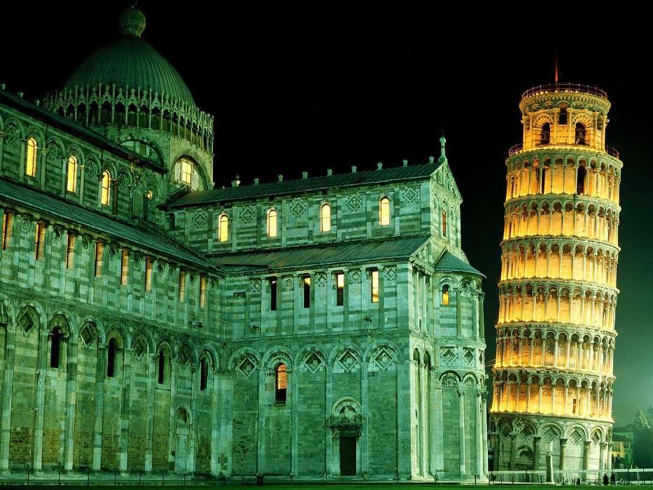 Landschaft,Städte,Architektur,Schiefer Turm von Pisa