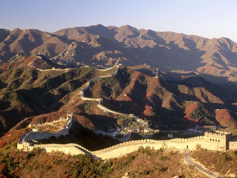 Landschaft,Mountains,Architektur,Chinesische Mauer