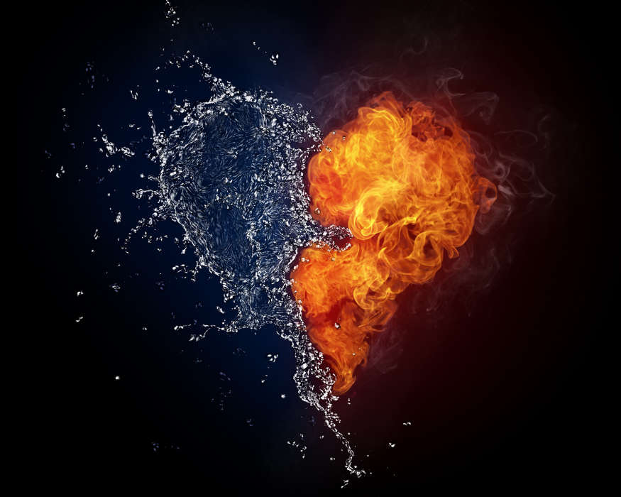 Wasser,Hintergrund,Kunst,Feuer,Herzen,Liebe,Valentinstag