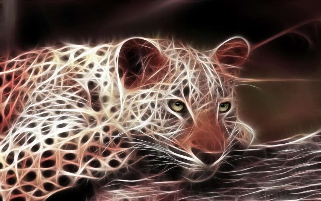 Tiere,Kunst,Leopards