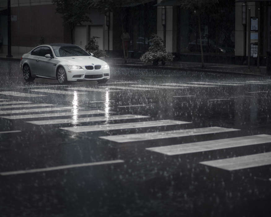 Transport,Auto,BMW,Regen,Fotokunst