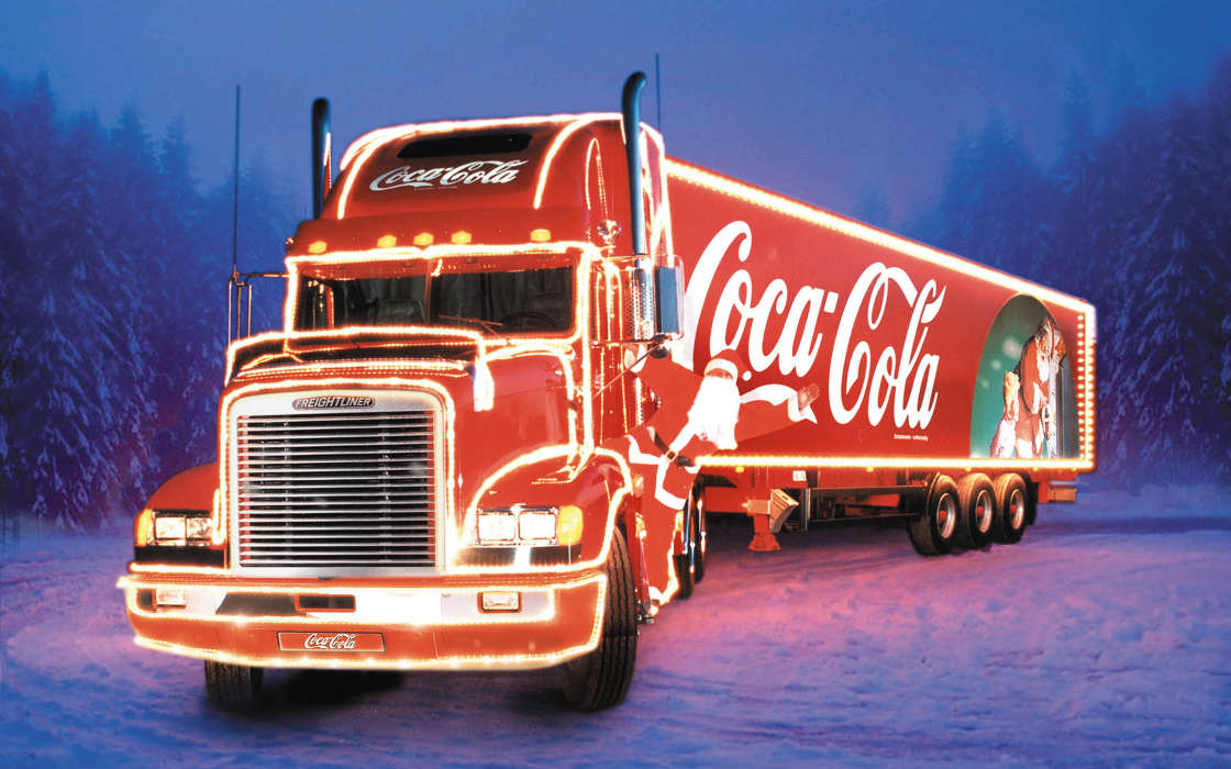 Transport,Auto,Marken,Winterreifen,Coca-Cola,Trucks