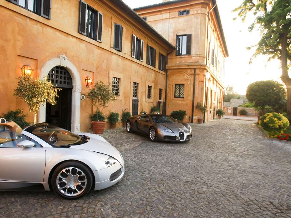 Transport,Auto,Häuser,Bugatti