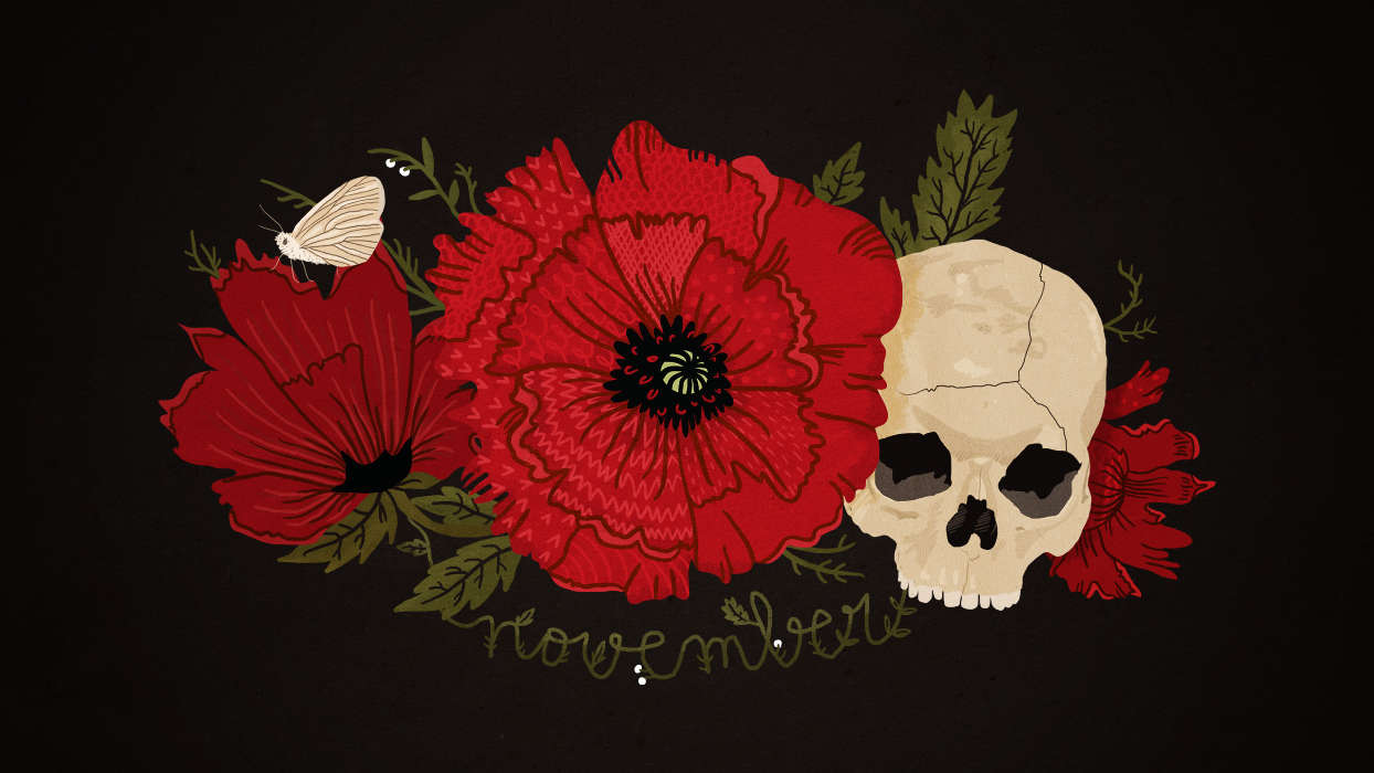 Blumen,Hintergrund,Sterben,Skelette