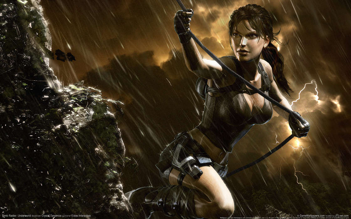 Spiele,Menschen,Mädchen,Regen,Lara Croft: Tomb Raider