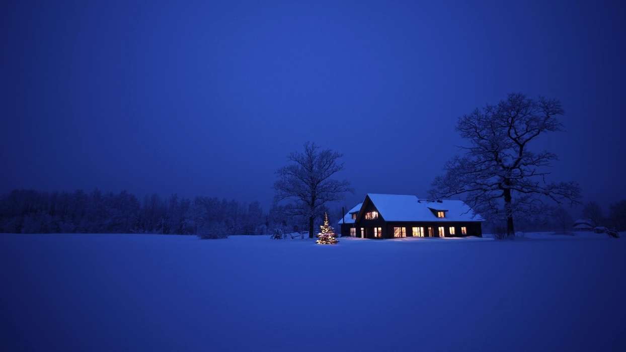 Feiertage,Landschaft,Winterreifen,Häuser,Neujahr,Schnee,Weihnachten