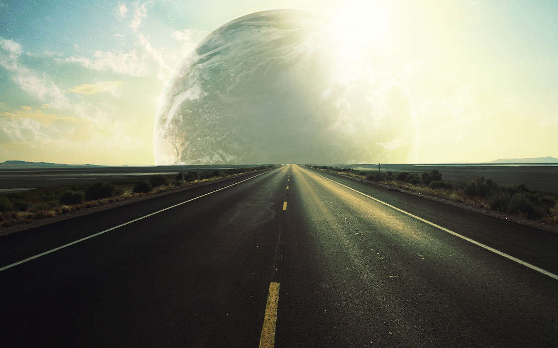 Roads,Landschaft,Planets