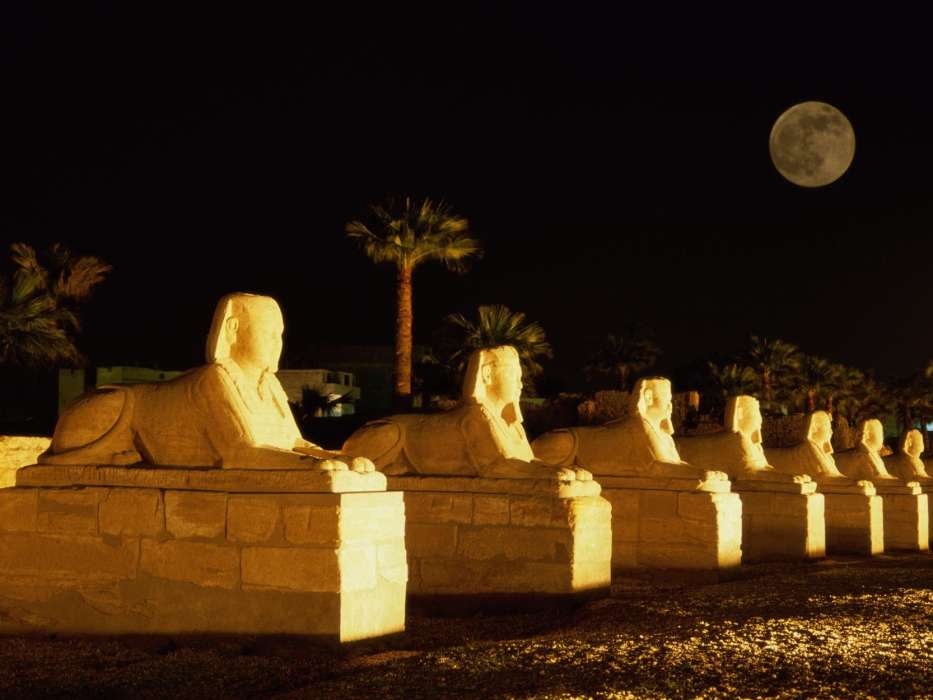 Landschaft,Übernachtung,Ägypten,Sphinx