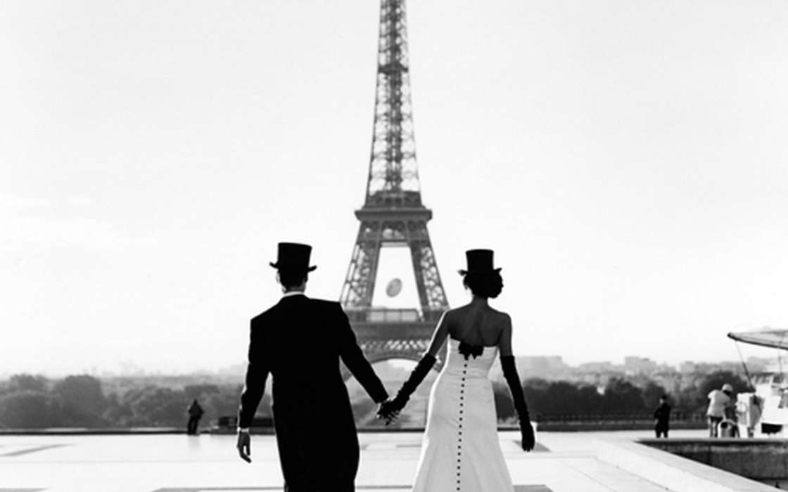 Menschen,Paris,Liebe,Eiffelturm