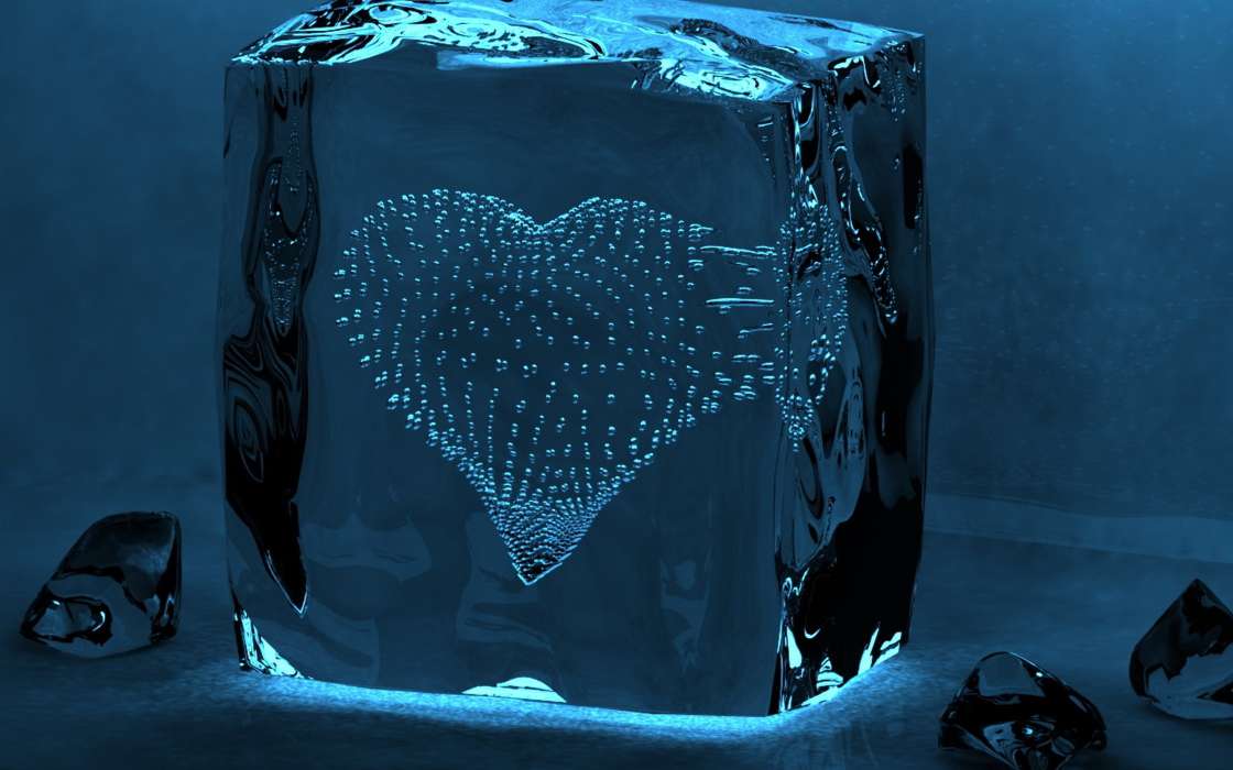 Hintergrund,Eis,Herzen