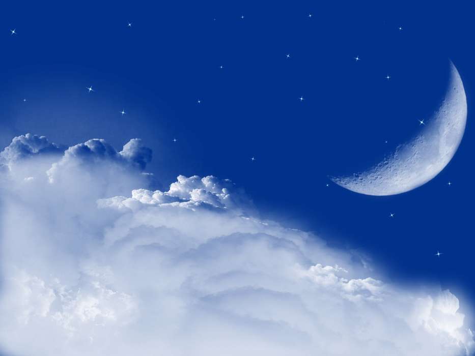 Hintergrund,Mond,Clouds