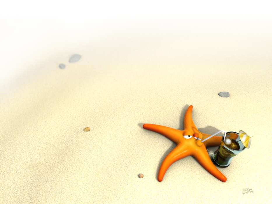 Humor,Hintergrund,Strand,Sand,Starfish