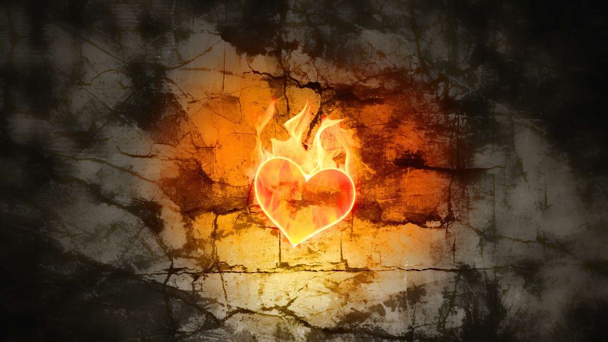 Hintergrund,Feuer,Herzen