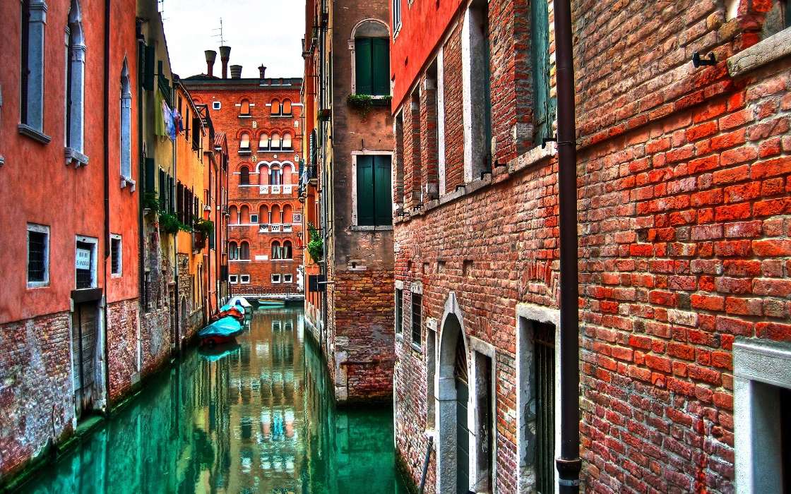 Landschaft,Städte,Wasser,Streets,Boote,Venedig