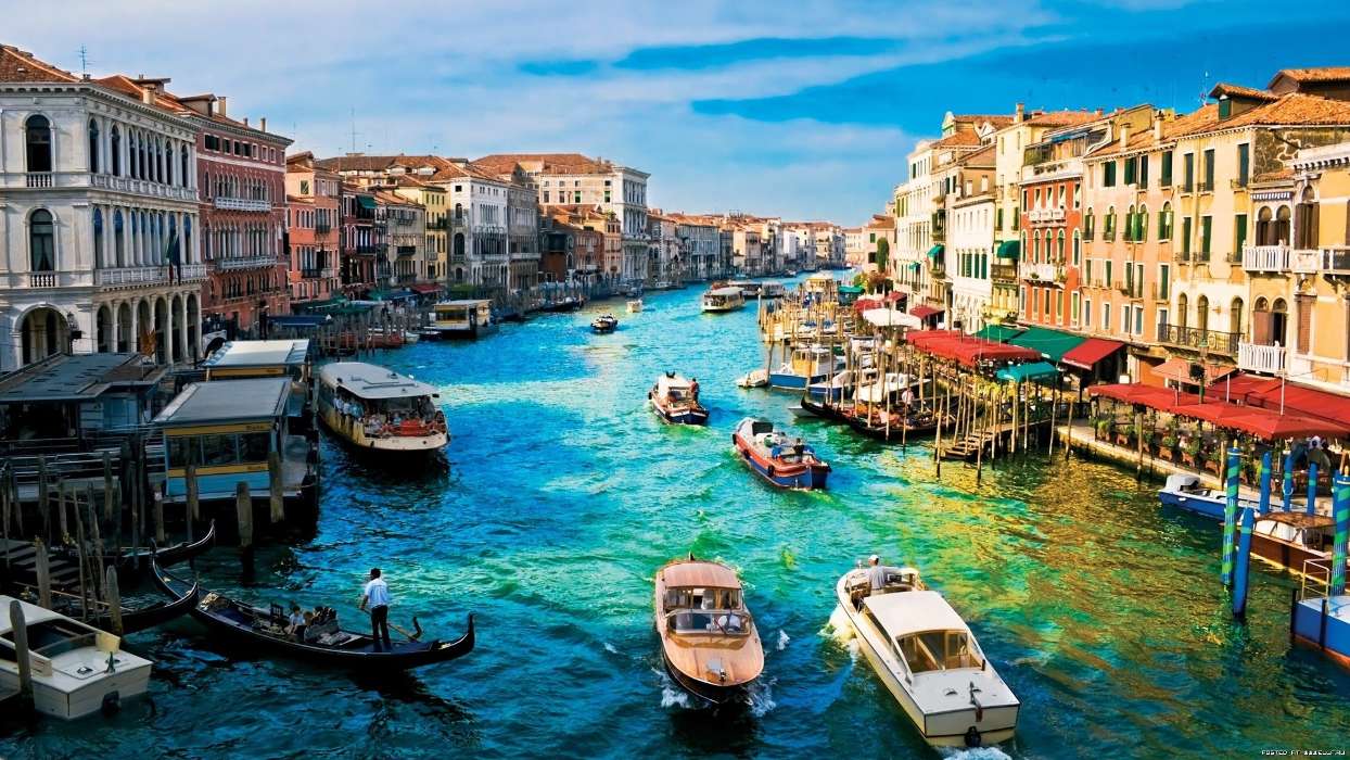 Landschaft,Städte,Boote,Venedig