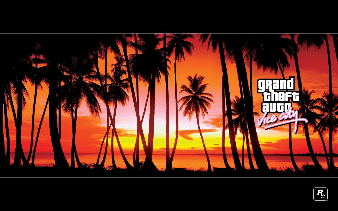 Spiele,Sunset,Palms,Grand Theft Auto (GTA)