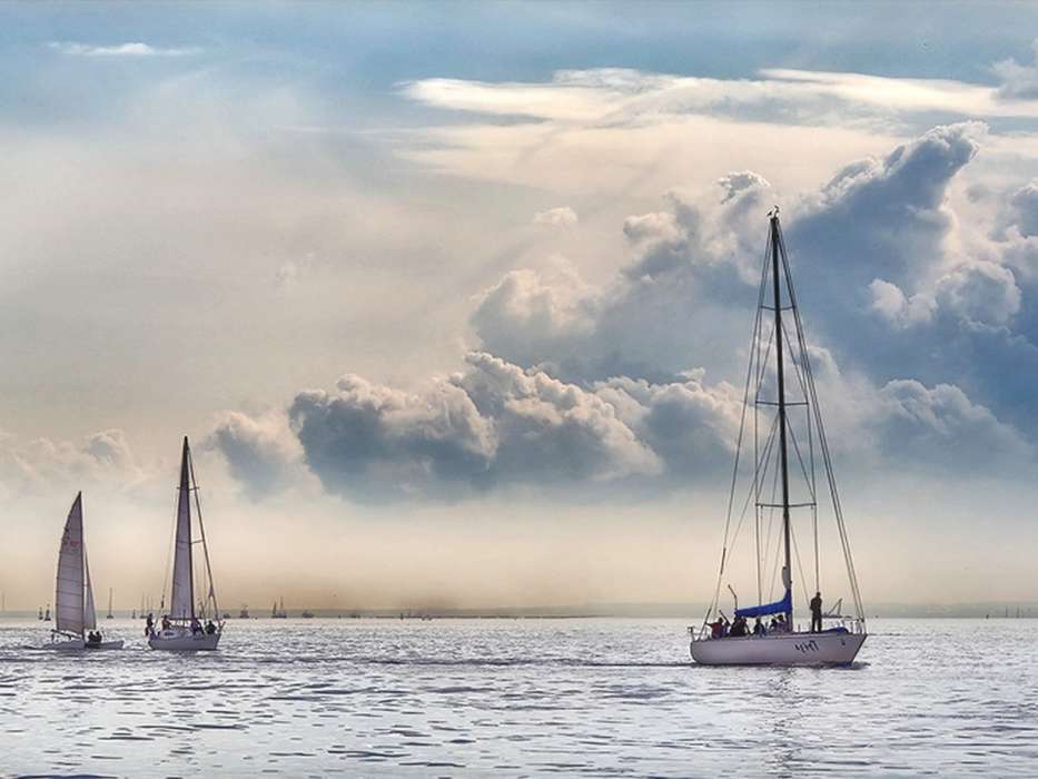 Transport,Sea,Clouds,Yachts