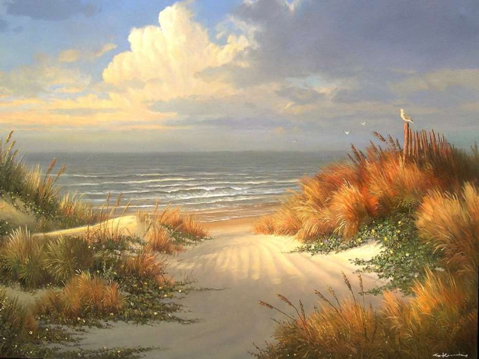 Landschaft,Sea,Strand,Malereien