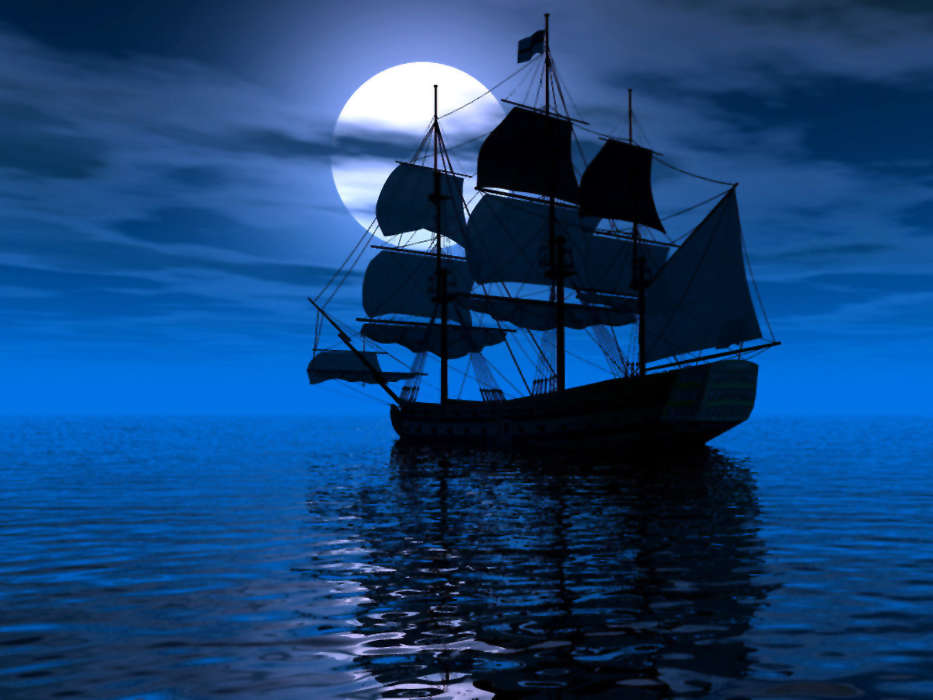 Transport,Schiffe,Sea,Mond
