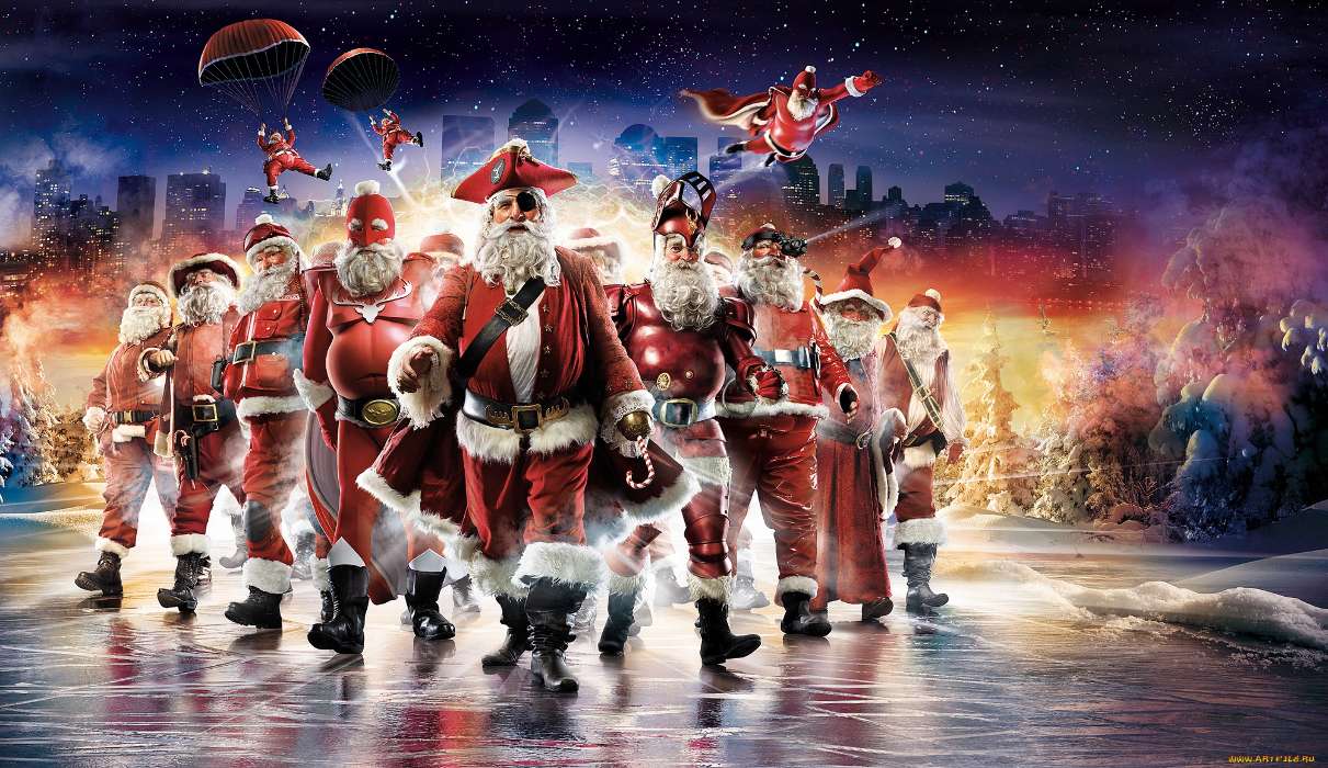 Feiertage,Menschen,Piraten,Neujahr,Weihnachtsmann,Männer,Weihnachten