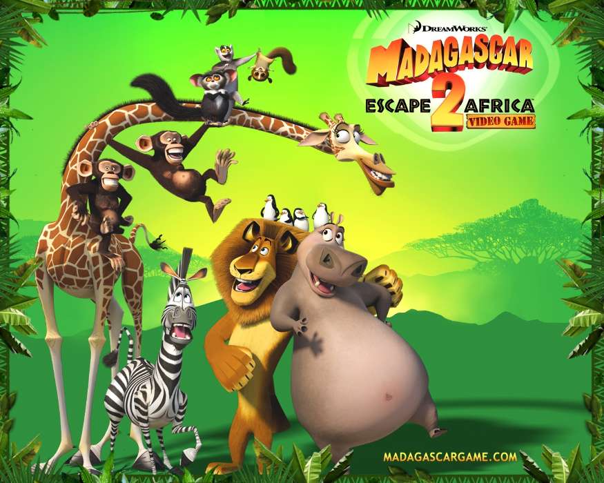 Cartoon,Madagaskar,Flucht nach Afrika